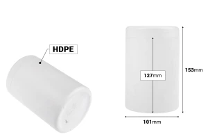 Weiße Kunststoffdose 1000ml-εικόνα_διαστάσεις