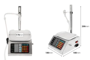 Weighing and filling liquid electronic machine with diaphragm pump (3 - 3000 ml)-image_dimensions