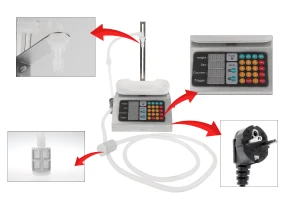 Weighing and filling liquid electronic machine with diaphragm pump (3 - 3000 ml)-image_group