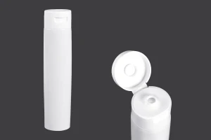 Kunststofftube 100 ml mit Aluminium-Innenbeschichtung und Klappverschluss - 12 Stk-produktbild