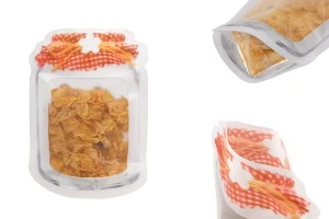 Σακουλάκια τύπου Doy Pack σε σχήμα βάζου 105x30x154 mm με κλείσιμο "zip" - 50 τμχ-εικόνα_προϊοντική