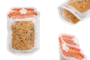 Σακουλάκια τύπου Doy Pack σε σχήμα βάζου 165x43x243 mm με κλείσιμο "zip" - 50 τμχ-εικόνα_προϊοντική