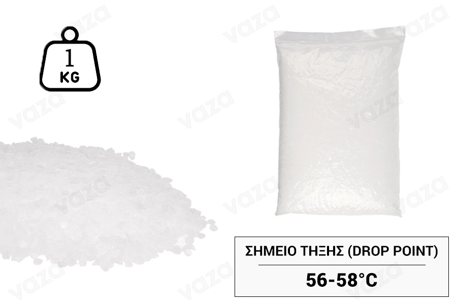 Παραφίνη (σημείο τήξης 56-58°C) σε μορφή παστίλιας - τεμάχιο 1 κιλού-εικόνα_προϊοντική