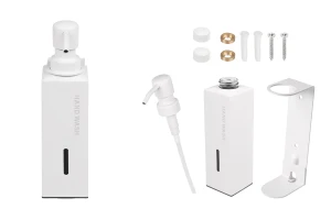 Wall-mounted liquid soap dispenser 230 ml in white-image_product
