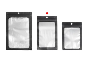 Sachets en aluminium avec fermeture "zip" 120x200 mm, avec face avant transparente et possibilité de scellage par thermoscellage - 100 pcs-5
