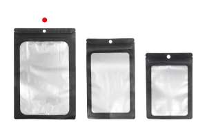 Sachets en aluminium avec fermeture « zip » 155x235 mm, avec face avant transparente et possibilité de fermeture à chaud - 100 pièces-5