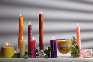 Κιτ δημιουργίας κεριών - λαμπάδων από μελισσοκέρι σε διάφορα χρώματα (10 φύλλα)-εικόνα_σύνθεση