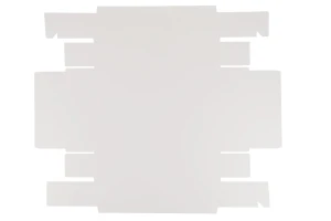 Scatola di imballaggio in carta (300gsm) 300x200x60 mm con cassetto e finestra trasparente in colore bianco e kraft - 12 pezzi-5
