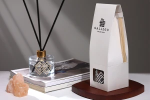 Χάρτινο λευκό κουτί 72x72x260 mm για μπουκάλια αρωματικού χώρου με θήκη για στικς - 20 τμχ-εικόνα_σύνθεση