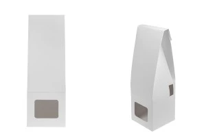 Scatola di carta bianca 85x85x260 mm per flaconi di profumazione per ambienti con porta stick - 20 pz-1