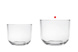 Transparent glass decorative jar 121x130 mm for candle-εικόνα_σύνθεση