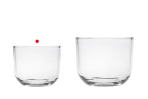 Transparent glass decorative jar 125x103 mm for candle-εικόνα_σύνθεση