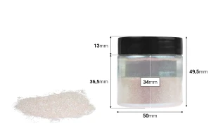Χρώμα σε σκόνη 25g σε λευκό ιριδίζον χρώμα-2