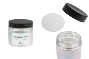 Powder color 50g in iridescent white color