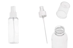 Μπουκάλι 100 ml PET με σπρέι για ελαφρά λιπαρές ουσίες - συσκευασία 12 τεμαχίων-εικόνα_προϊοντική