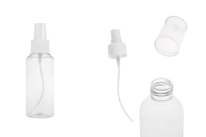 PET-Flasche 100ml mit Zerstäuber für fetthaltige Stoffe in einer Packung mit 12 Stücken-produktbild
