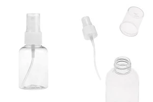 50ml PET spray bottle for slightly fatty solutions in a package with 12 pieces.-image_product