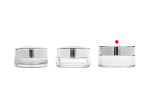 Acrylic jar 10 ml transparent with detail on the lid - 12 pcs-image_group