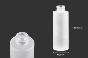 Flacon de sablage en verre de 100 ml pour crèmes et huiles PP 24-2