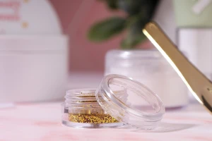 Βαζάκι ακρυλικό 5 ml διάφανο με καπάκι - 12 τμχ-εικόνα_σύνθεση