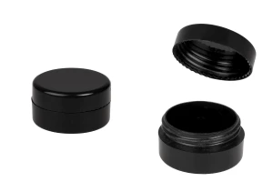 5ml black plastic cosmetic jar available in a package with 12 pcs-image_product