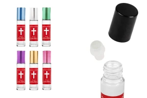 Roll-on en verre de 10 ml avec boule en verre, impression rouge-εικόνα_προϊοντική