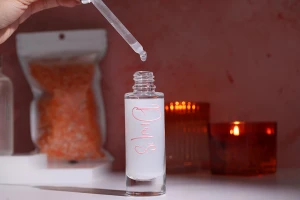Bottiglia 30 ml in vetro trasparente con collo 18/415-3