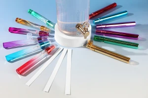 Γυάλινο μπουκαλάκι αρωμάτων 10 ml με επικάλυψη αλουμινίου και σπρέι - 6 τμχ-3