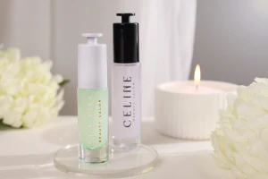 Tappo contagocce di lusso in bianco o nero con pulsante-gruppo_immagini