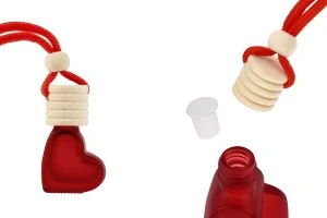 Flacone da 4 ml in vetro sabbiato a forma di cuore per deodorante per auto con tappo e tappo in legno - 25 pezzi-immagine_prodotto