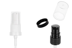 Cremepumpe aus Kunststoff 18/410 mit Sicherheits- und transparenter Kunststoffkappe-produktbild