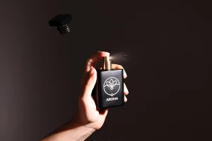 50 ml black glass perfume bottle with spray and cap-image_group