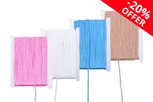 Decorative braided cord, 3 mm wide (one piece is 18 meters long)-1