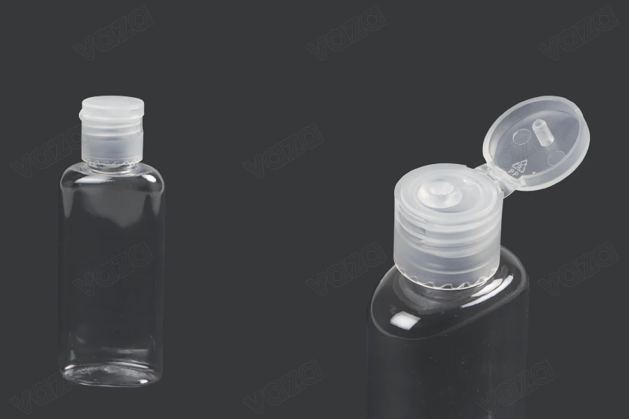 Μπουκαλάκι 60 ml PET οβάλ με flip-top καπάκι για αντισηπτικό χεριών Μπουκαλάκι 60 ml PET οβάλ με flip-top καπάκι για αντισηπτικό χεριών-εικόνα_διαστάσεις