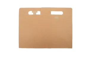 Kraft paper carrying case box with handle, cardboard bottom, in size 250x170x255 mm - 20 pcs-3