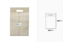 Τσάντες οικολογικές, non woven ανακυκλώσιμες με χειρολαβή 220x320 mm - 50 τμχ