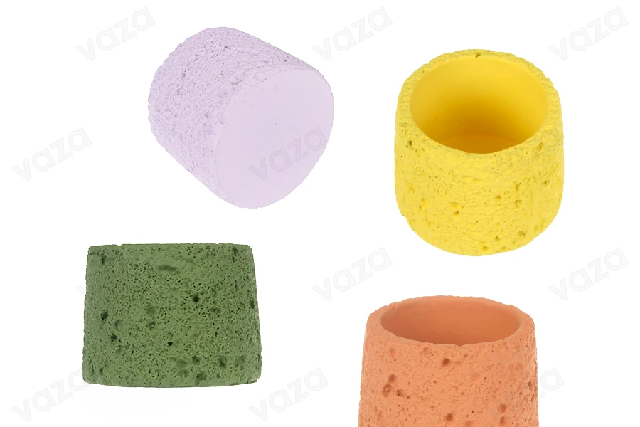 Τσιμεντένιο βαζάκι για κερί 80x60 mm σε διάφορα χρώματα Τσιμεντένιο βαζάκι για κερί 80x60 mm σε διάφορα χρώματα-εικόνα_προϊοντική