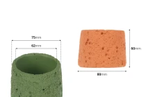 Τσιμεντένιο βαζάκι για κερί 80x60 mm σε διάφορα χρώματα Τσιμεντένιο βαζάκι για κερί 80x60 mm σε διάφορα χρώματα