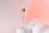 Γυάλινο μπουκαλάκι για αιθέρια έλαια 100 ml διάφανο με στόμιο PP18