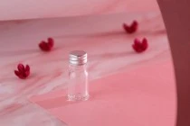 Γυάλινο μπουκαλάκι για αιθέρια έλαια 5 ml διάφανο με στόμιο PP18