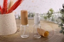 Γυάλινο μπουκαλάκι για αιθέρια έλαια 15 ml διάφανο με στόμιο PP18