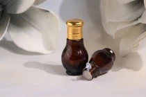 Μπουκαλάκι για αιθέρια έλαια 20 ml γυάλινο καραμελέ (PP18)