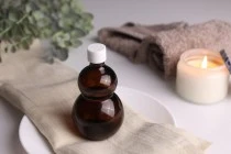 Μπουκαλάκι αιθέριων ελαίων 100 ml γυάλινο καραμελέ (PP18)