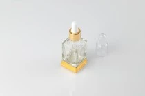 30ml Glasflasche mit Tropfer, Abtropffläche und transparentem Deckel 30ml Glasflasche mit Tropfer, Abtropffläche und transparentem Deckel-bild_360