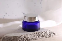 30ml Glas in blauer Farbe - ohne Deckel