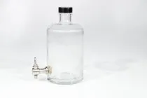 Μπουκάλι για αρώματα 500 ml, γυάλινο, κυλινδρικό με υποδοχή για βρυσάκι (επιλέξτε το βρυσάκι από τα συνοδευτικά)* Μπουκάλι για αρώματα 500 ml, γυάλινο, κυλινδρικό με υποδοχή για βρυσάκι (επιλέξτε το βρυσάκι από τα συνοδευτικά)*