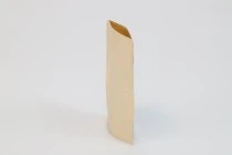 Doypack stand-up pouch kraft with a zipper 80x30x130 mm, window, a transparent inside and outside layer, also heat sealable - 100 pcs