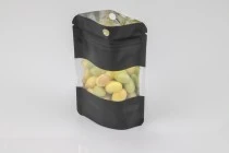 Σακουλάκια αλουμινίου τύπου Doy Pack, με κλείσιμο "zip", παράθυρο και δυνατότητα σφράγισης με θερμοκόλληση 90x30x140 mm - 100 τμχ