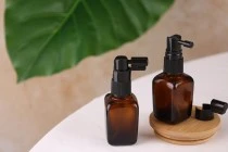 Μπουκαλάκι 30 ml για αιθέρια έλαια γυάλινο, καραμελέ (PP18)