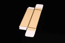 Κουτάκι χάρτινο 45x45x160 mm με χρυσό περίγραμμα - 20 τμχ